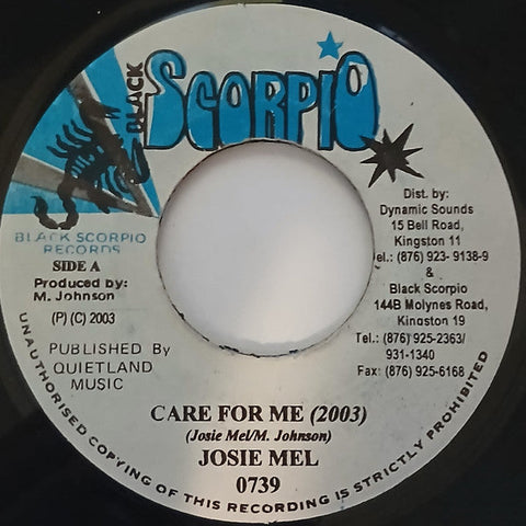 Josie Mel : Care For Me (2003) (7")