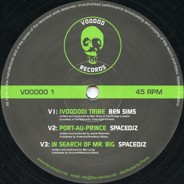 Ben Sims / Space DJz : Voodoo 1 (12")