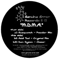 Sasquatch (3) / Dan Dyson : M.D.M.A (12")