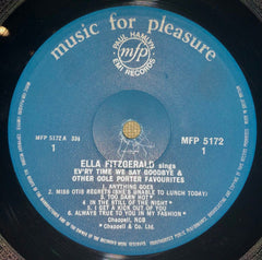 Ella Fitzgerald : Ev'ry Time We Say Goodbye, Ella Fitzgerald Sings Cole Porter (LP, Comp, Mono)