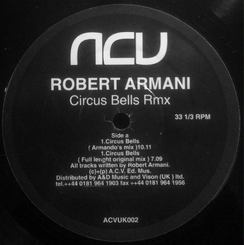 Robert Armani : Circus Bells RMX (12", RE)