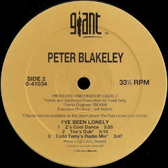 Peter Blakeley : I've Been Lonely (12")