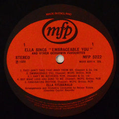 Ella Fitzgerald : Ella Fitzgerald Sings "Embraceable You" And Other George Gershwin Favourites (LP, Comp)