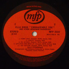 Ella Fitzgerald : Ella Fitzgerald Sings "Embraceable You" And Other George Gershwin Favourites (LP, Comp)