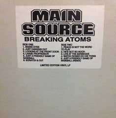 Main Source : Breaking Atoms (LP, Album, Ltd, W/Lbl)