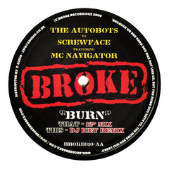 Autobots Vs Screwface (3) Featuring Navigator : Burn (12")