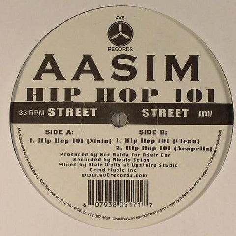Aasim : Hip Hop 101 (12")