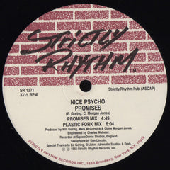 Nice Psycho : Promises / Tonite (12")