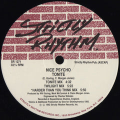 Nice Psycho : Promises / Tonite (12")