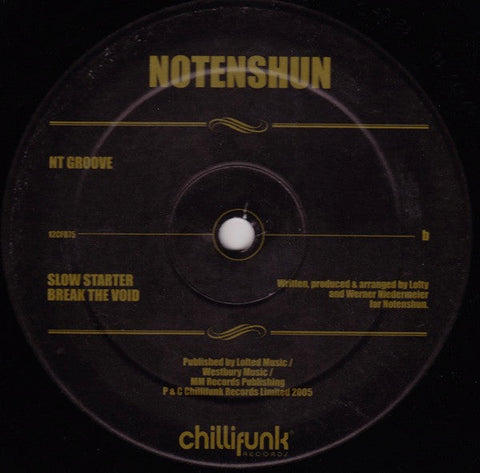 No Tenshun : NT Groove (12")