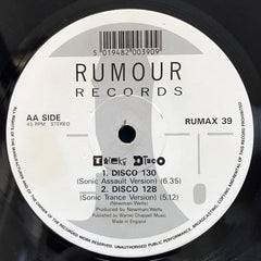 Tricky Disco : Disco 130 (Fab New Trendy Versions) (12")