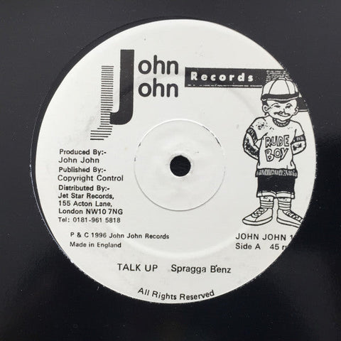 Spragga Benz : Talk Up (12", Single)