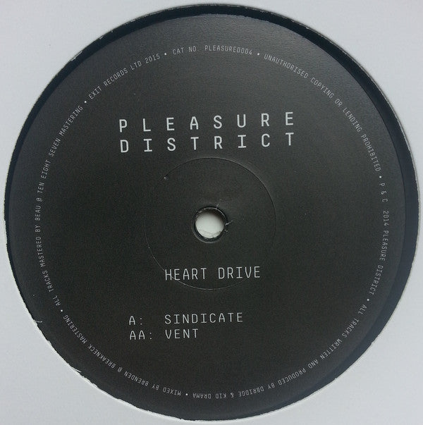 Heart Drive (2) : Sindicate / Vent (12")