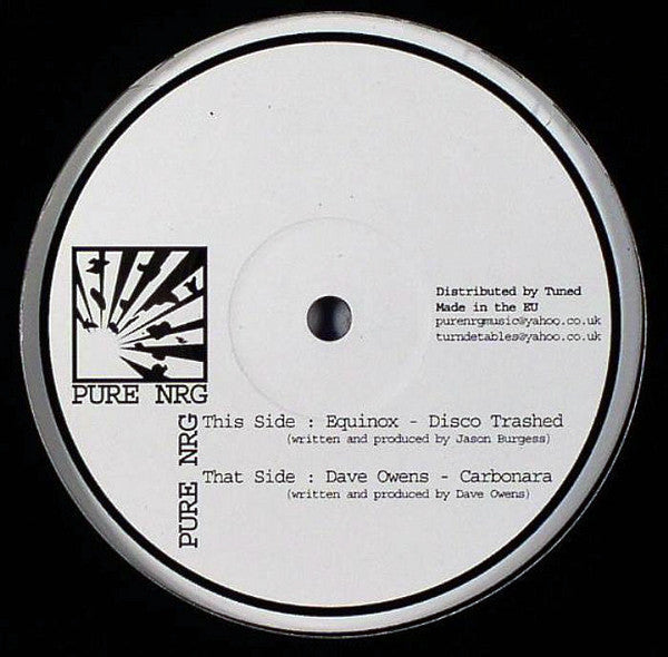 Equinox / Dave Owens : Disco Trashed / Carbonara (12")