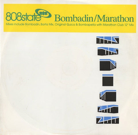 808 State : Bombadin / Marathon (12", Promo)