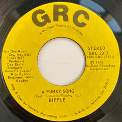 Ripple : A Funky Song (7", Single, Styrene)