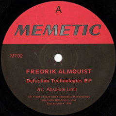Fredrick Almquist : Detection Technologies EP (12")