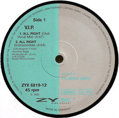 V.I.P. : All Right (12")