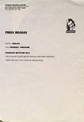 Jhelisa : Friendly Pressure (Paradise Revisted Mix) (12", S/Sided, Single, Ltd, W/Lbl)