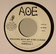 Formula 1 (8) : Walking With My Eyes Closed (7", Single, RE)