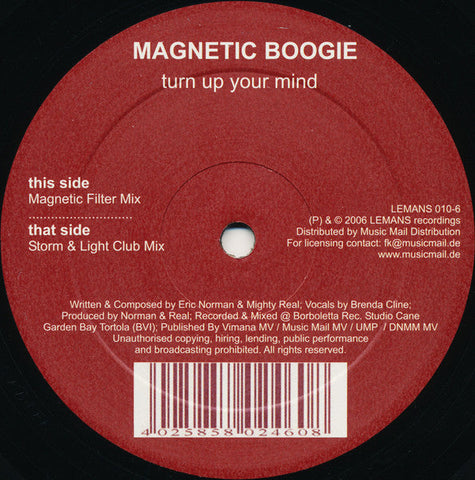Magnetic Boogie : Turn Up Your Mind (12")