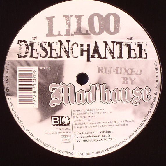 Liloo (2) : Désenchantée (12")