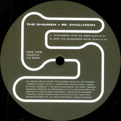 The Shamen With Terence McKenna : Re: Evolution (12", Single, Ltd, Num, Pos)