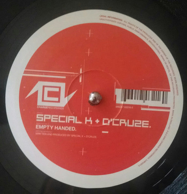 Special K & D'Cruze : Empty Handed / Paste (12")