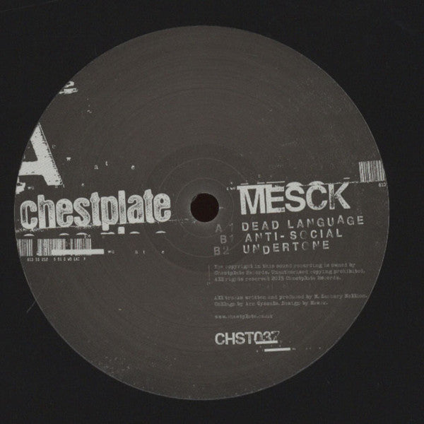 Mesck : Dead Language EP (12", EP)