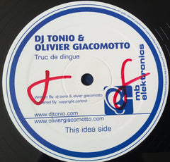 DJ Tonio + Olivier Giacomotto : French Connection Vol. 1 (12")