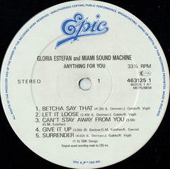 Miami Sound Machine : Anything For You (LP, Album)