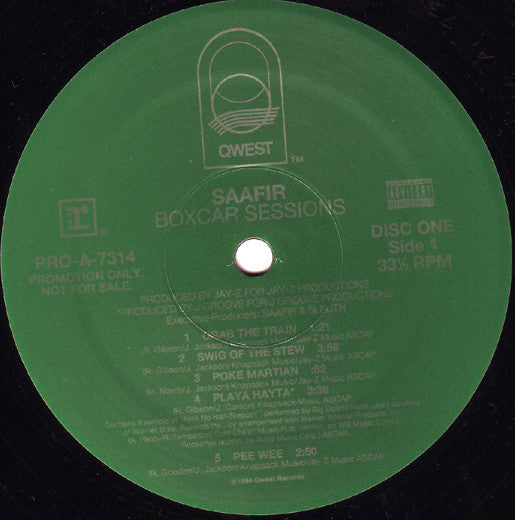 Saafir : Boxcar Sessions (2xLP, Album, Promo)