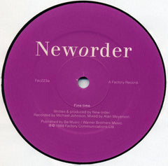 New Order : Fine Time (12", Single, AGI)