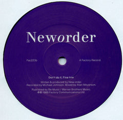 New Order : Fine Time (12", Single, AGI)