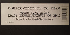 Various : Tribute To 2Pac (12", Single, Comp)