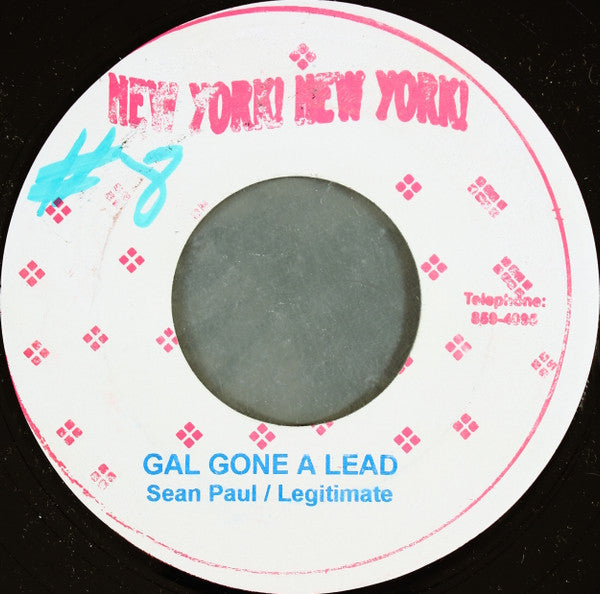 Sean Paul & Legitimate / Bounty Killer : Gal Gone A Lead / Pop It Off (7", Unofficial)