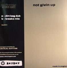 Quivver Ft. Niki Mak : Not Givin Up (12")