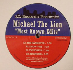 Michael The Lion : Most Known Edits (12", Promo, 180)