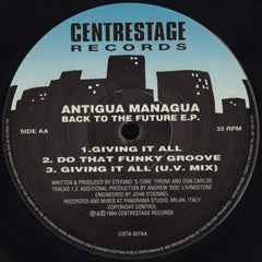 Antigua Managua : Back To The Future E.P. (12", EP)
