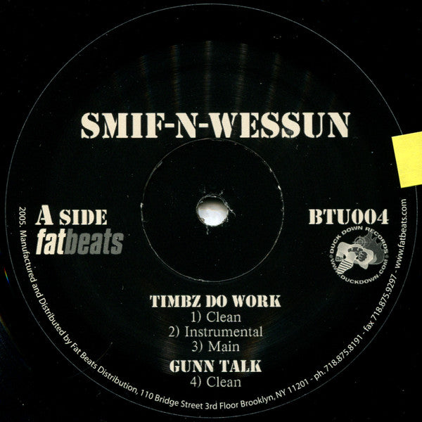 Smif-N-Wessun : Timbz Do Work (12")
