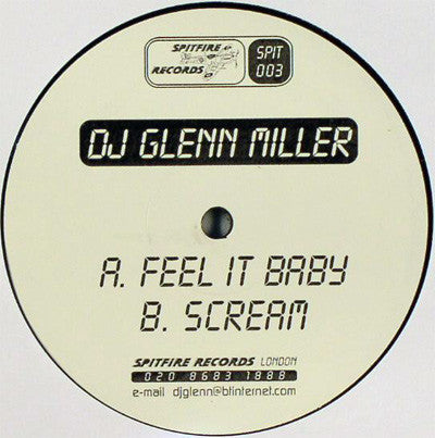 DJ Glenn Miller : Feel It Baby / Scream (12")