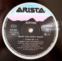 Exposé : What You Don't Know (12")