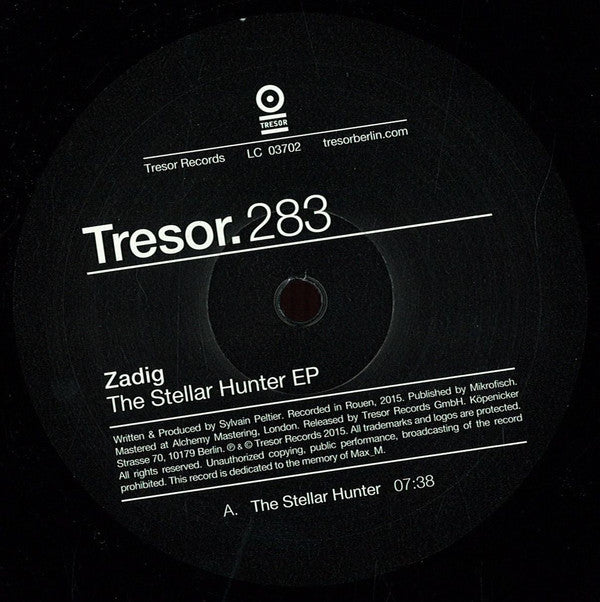 Zadig : The Stellar Hunter EP (12", EP)