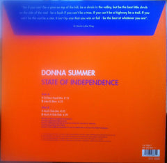 Donna Summer : State Of Independence (12")
