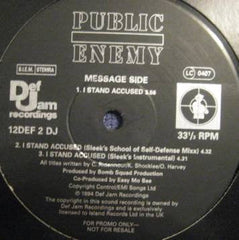 Public Enemy : I Stand Accused / What Kind Of Power We Got? (12", Promo)
