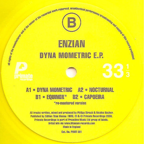 Enzian : Dyna Mometric E.P. (12", EP, Yel)
