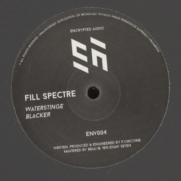 Fill Spectre (2) : Blacker / WaterStinge (12")