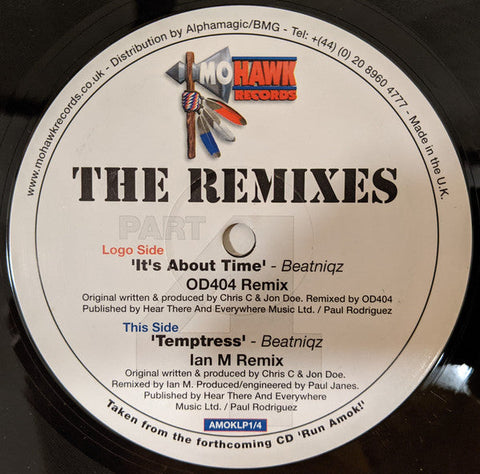 Beatniqz : It's About Time / Temptress (12")