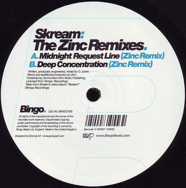 Skream : The Zinc Remixes (12")