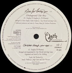 Gloria Estefan : Miami Hit Mix / Christmas Through Your Eyes (12", Single, Pos)
